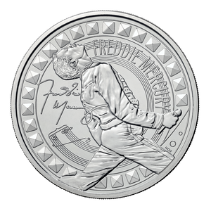 Freddie Mercury 2025 £5 Brilliant Uncirculated Coin - reverse