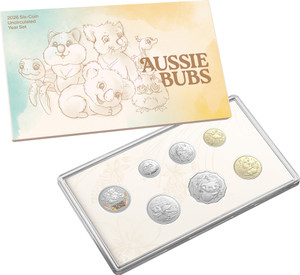 2026 Six-Coin Uncirculated Baby Year Set - Aussie Bubs - presentation and packaging