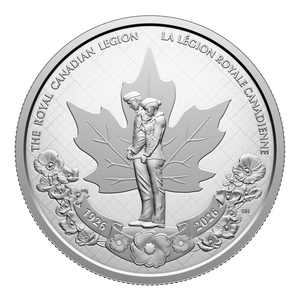 2026 Fine Silver Proof Dollar - 100th Anniversary of The Royal Canadian Legion - reverse