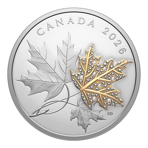 2026 $30 Fine Silver Coin - Precious Maple Leaves - reverse