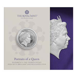 Portraits of a Queen - Elizabeth II The Fourth Effigy 2026 UK £5 Brilliant Uncirculated Coin