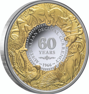 60 Years Decimal Currency 2026 $1 1oz Silver Proof Coin- reverse