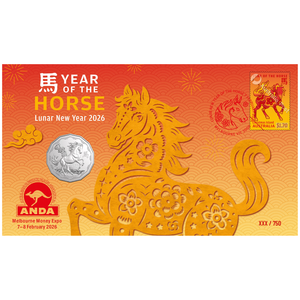Melbourne Money Expo - 2026 Lunar Year of the Horse 50c PNC