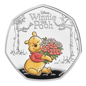 100 Years of Winnie the Pooh - Kindness 2026 UK 50p Silver Proof Colour Coin - reverse