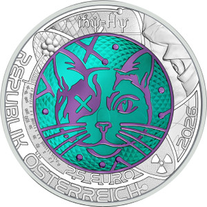 Quantum Physics Ag/Niobium 25 € Austria 2026 - reverse