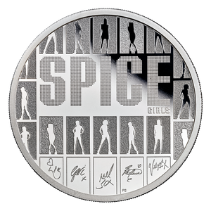 The Spice Girls 2026 UK 2oz Silver Proof Coin - reverse