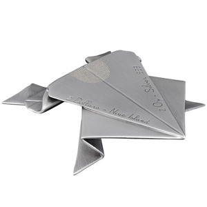 2026 Paper Frog - Folded Dreams 2oz Silver Coin - flat