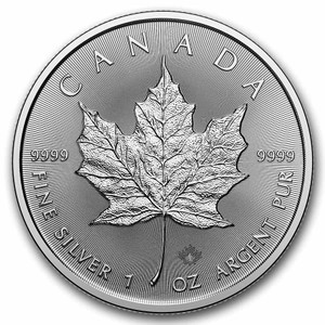 2026 Royal Canadian Mint Silver Bullion Maple Leaf Coin 1oz - reverse