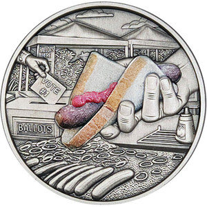 2026 Niue $2 Aussie Sausage Sizzle 1oz Silver Coin - reverse