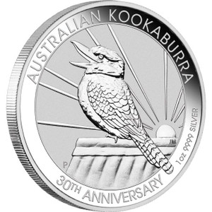 2020 Australian Kookaburra 1oz Silver Bullion Coin - reverse 2020 Australian Kookaburra 1oz Silver Bullion Coin - reverse