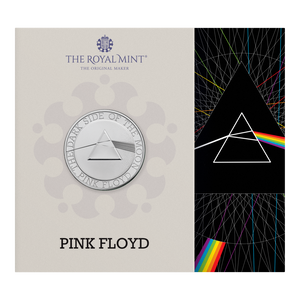 Pink Floyd 2026 UK £5 Brilliant Uncirculated Coin - coin in card front