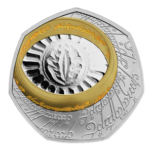 The Lord of the Rings - The One Ring 2026 UK 50p Silver Proof Colour Coin - reverse