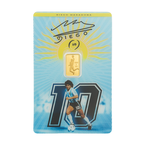 Maradona 1g Gold Bar - front