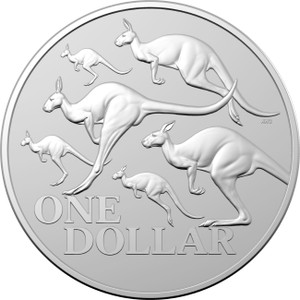 2020 $1 Kangaroo Series - Red Kangaroo 1oz Silver Frosted Uncirculated Coin - reverse 2020 $1 Kangaroo Series - Red Kangaroo 1oz Silver Frosted Uncirculated Coin - reverse