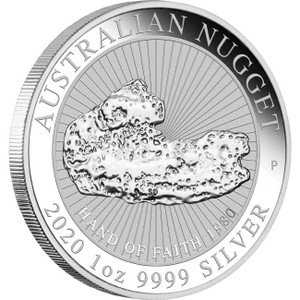 2020 Hand Of Faith 1oz Silver Bullion Coin - reverse 2020 Hand Of Faith 1oz Silver Bullion Coin - reverse