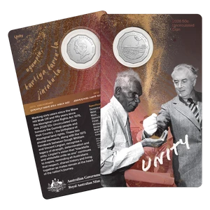 2026 50c Uncirculated Coin – Unity: Wave Hill Walk Off 60th and Aboriginal Land Rights 50th Anniversaries - presentation