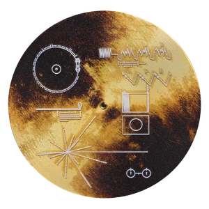 2026 Voyager Golden Record Special Edition $5 Cook Islands 1oz Silver Coin - reverse