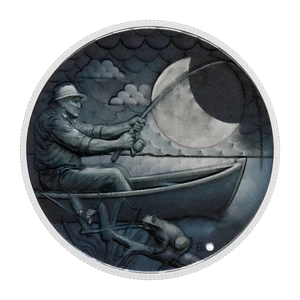 2026 Czech Mint Fishing 1oz Silver Medal by The Czech Mint - reverse