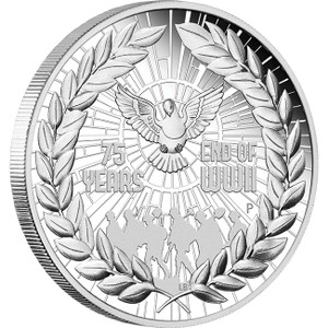 End of WWII 75th Anniversary 2020 1oz Silver Proof Coin - reverse End of WWII 75th Anniversary 2020 1oz Silver Proof Coin - reverse
