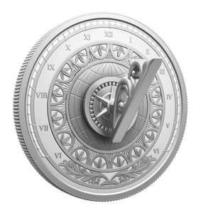 2026 $20 Fine Silver Coin - The Sundial - reverse angle