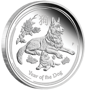 2018 Year of the Dog Australian Lunar 1 Kilo Silver Proof Coin 2018 Year of the Dog Australian Lunar 1 Kilo Silver Proof Coin