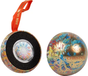 Colours of Christmas Coins 2026 50c Coloured Silver Proof Coin - presentation