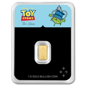 2026 Niue Toy Story – The Claw 1g Rectangle Gold Coin - packaging front