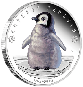 2017 1/2oz Polar Babies Silver Proof Coin - Emperor Penguin  