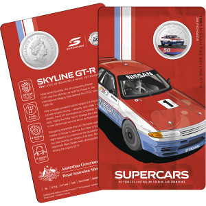 2020 50c 60 Years Of Supercars - 1991 Nissan Skyline Unc Coin - in presentation card