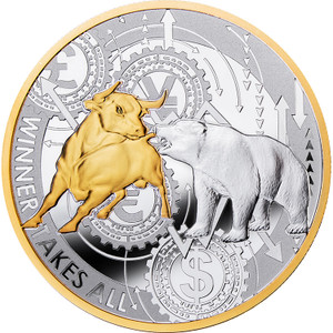 2021 Winner Takes All Silver Gilded Coin - reverse 2021 Winner Takes All Silver Gilded Coin - reverse