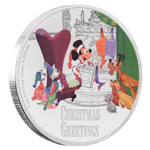 2017 1oz Disney Seasons Greetings Classic Silver Proof Coin 2017 1oz Disney Seasons Greetings Classic Silver Proof Coin