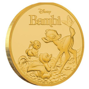 2017 1/4oz Bambi 75th Anniversary Gold Proof Coin 2017 1/4oz Bambi 75th Anniversary Gold Proof Coin