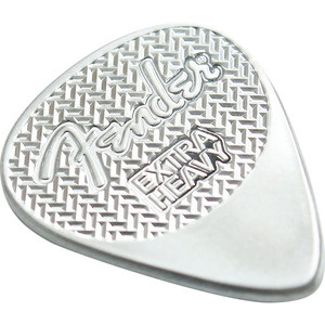 2021 Fender Sterling Silver Playable Guitar Pick - reverse