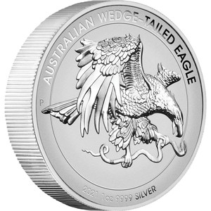 Australian Wedge-tailed Eagle 2021 1oz Silver Reverse Proof High Relief Coin - reverse Australian Wedge-tailed Eagle 2021 1oz Silver Reverse Proof High Relief Coin - reverse