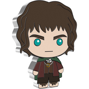 2021 Chibi THE LORD OF THE RINGS Series - Frodo Baggins 1oz Silver Coin - reverse 2021 Chibi THE LORD OF THE RINGS Series - Frodo Baggins 1oz Silver Coin - reverse