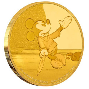 2016 1/4oz Mickey Through the Ages Gold Proof Coin – Brave Little Tailor 2016 1/4oz Mickey Through the Ages Gold Proof Coin – Brave Little Tailor