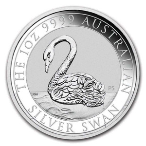 Australian Swan 2021 1oz Silver Bullion Coin - reverse Australian Swan 2021 1oz Silver Bullion Coin - reverse