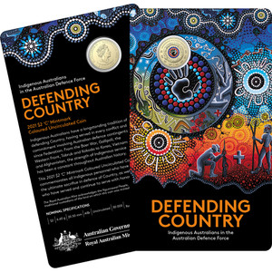 Indigenous Service 2021 $2 Colour 'C' Mintmark Uncirculated Coin-in-Card - in presentation card Indigenous Service 2021 $2 Colour 'C' Mintmark Uncirculated Coin-in-Card - in presentation card
