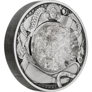Tears of the Moon 2021 2oz Silver Antiqued Coin - reverse Tears of the Moon 2021 2oz Silver Antiqued Coin - reverse