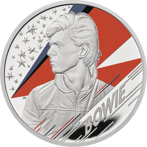 2020 £2 Music Legends - David Bowie 1oz Silver Proof Coin - reverse 2020 £2 Music Legends - David Bowie 1oz Silver Proof Coin - reverse