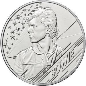 2020 £5 Music Legends - David Bowie Brilliant Uncirculated Coin - reverse 2020 £5 Music Legends - David Bowie Brilliant Uncirculated Coin - reverse