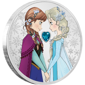 2020 Disney Frozen - Sisters Forever 1oz Silver Coin - reverse
