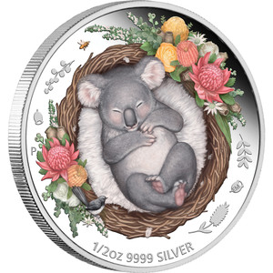 Dreaming Down Under – Koala 2021 1/2oz Silver Proof Coloured Coin - reverse Dreaming Down Under – Koala 2021 1/2oz Silver Proof Coloured Coin - reverse