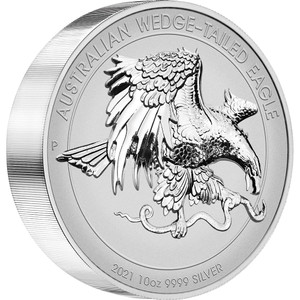 Australian Wedge-tailed Eagle 2021 10oz Silver Reverse Proof Ultra High Relief Coin - reverse Australian Wedge-tailed Eagle 2021 10oz Silver Reverse Proof Ultra High Relief Coin - reverse