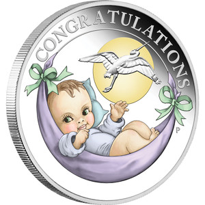 Newborn 2022 1/2oz Silver Proof Coin - reverse Newborn 2022 1/2oz Silver Proof Coin - reverse