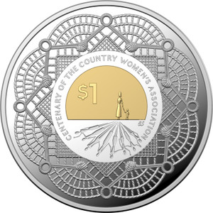 Centenary of the Country Women's Association 2022 $1 SGP Silver Proof 1/2 oz Coin - reverse Centenary of the Country Women's Association 2022 $1 SGP Silver Proof 1/2 oz Coin - reverse