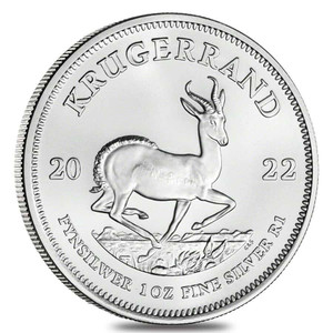 2022 South Africa 1 oz Silver Krugerrand Bullion Coin - reverse