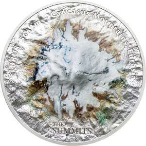 2021 $25 Seven Summits - Elbrus 5oz Silver Coin - reverse 2021 $25 Seven Summits - Elbrus 5oz Silver Coin - reverse