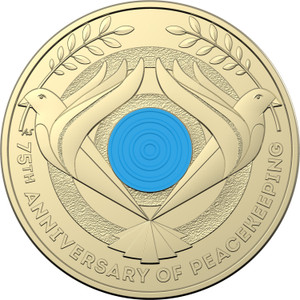 2022 $2 AlBr Coloured Circulating Coin – 75th Anniversary of Peacekeeping – ROLLED 2022 $2 AlBr Coloured Circulating Coin – 75th Anniversary of Peacekeeping – ROLLED