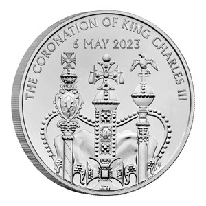 2023 £5 The Coronation of His Majesty King Charles III Brilliant Uncirculated Coin - reverse 2023 £5 The Coronation of His Majesty King Charles III Brilliant Uncirculated Coin - reverse